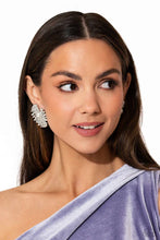 Load image into Gallery viewer, Post Earring: &quot;Fancy Fireworks - White&quot; Post Earring: &quot;Fancy Fireworks - White&quot; (P5PO-WTXX-388XX)
