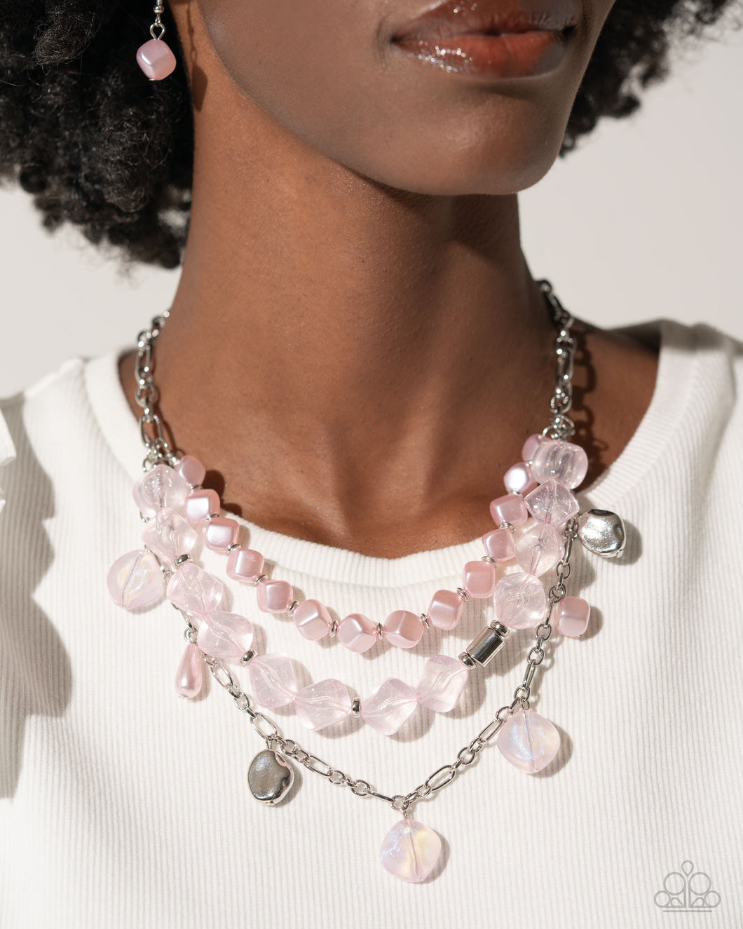 Cubed Cameo - Pink